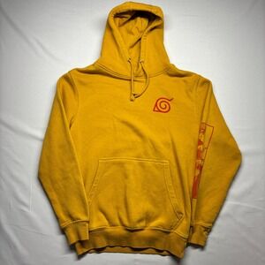 Ripple Junction Naruto Shippuden 20th Anniversary Yellow Graphic Hoodie Mens S